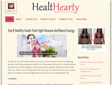 Tablet Screenshot of healthearty.com